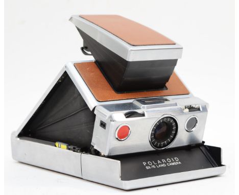 A Polaroid SX-70 Land camera 