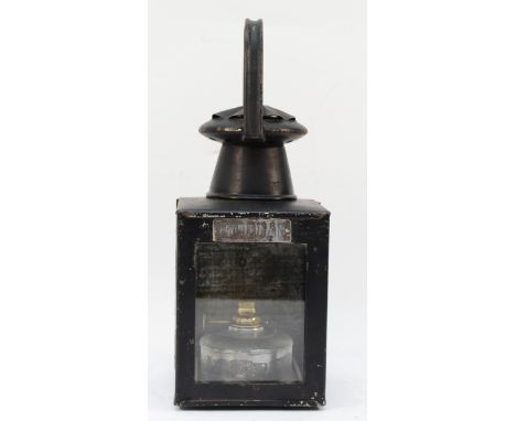 A BR(M) hand lantern with station name plaque "Fordham" complete with burner marked BR/M 