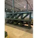 (25x) Teardrop Style Uprights, 216" X 42", 3" X 3" Leg, 3" X 4-1/2" Foot Plate (Location: 314 Jeffer
