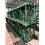 (26x) Teardrop Style Uprights, 264" X 42", 3" X 3" Leg, 3" X 4", 3" X 5", & 5" X 7" Foot Plates, (2)
