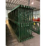 (30x) Teardrop Style Uprights, 264" X 42", 3" X 3" Leg, 3" X 4" Foot Plate (Location: 314 Jefferson