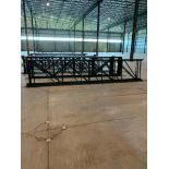 (3x) Teardrop Style Uprights, 216" X 42", 3" X 3" Leg, (1) 3" X 1-1/2" Leg, 3" X 4-1/2" Foot Plate (
