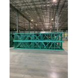 (31x) Teardrop Style Uprights, 264" X 42", 3" X 3" Leg, 3" X 4" Foot Plate (Location: 314 Jefferson