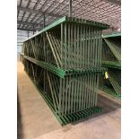 (30x) Teardrop Style Uprights, 264" X 42", 3" X 3" Leg, 3" X 4" Foot Plate (Location: 314 Jefferson