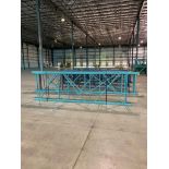 (2x) Teardrop Style Uprights, 156" X 48", 3" X 3" Leg, 3" X 4-1/2" Foot Plate (Location: 314 Jeffers