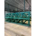(23x) Teardrop Style Uprights, 264" X 42", 3" X 3" Leg, 3" X 5" & 3" X 4" Foot Plates (Location: 314