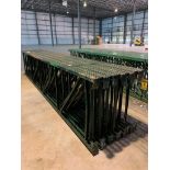 (12x) Teardrop Style Uprights, 216" X 42", 3" X 3" Leg, 3-3/4" X 6" Foot Plate (Location: 314 Jeffer