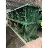 (30x) Teardrop Style Uprights, 264" X 42", 3" X 3" Leg, 3" X 4" Foot Plate (Location: 314 Jefferson