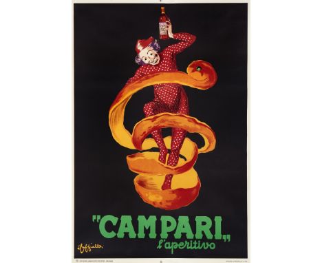 Campari (ristampa successiva). Leonetto Cappiello Litografia, 1950. Off. Grafiche Ricordi, Milano, cm 98x68. Qualità: A-..  C