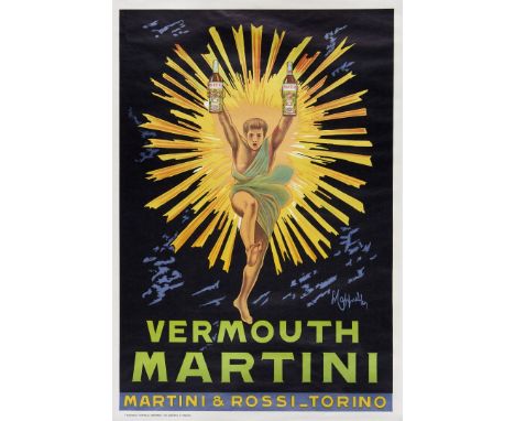 Martini. Leonetto Cappiello  Litografia, anni ’60. Tipografia Teatrale, Torino, cm 100x70. Qualità: B+..  Martini. Leonetto C