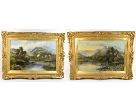 E C MULREADY; a pair of oils on canvas, 'Betys-y-Coed, M-Wales' and 'Capel Curig N-Wales', each signed lower right, 41 x 59.5