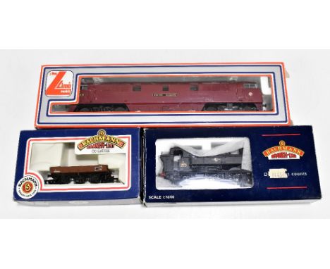 BACHMANN; a boxed 32-2028750 Pannire tank, together with a trailer and a Lima models Western Gladiator engine, each fitted in