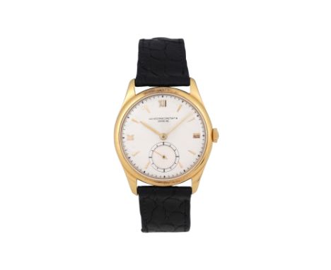 A MEN'S VACHERON & CONSTANTIN 18K YELLOW GOLD MANUAL WRISTWATCH Vintage.Brand: Vacheron & Constantin  Year: Circa 1950's Move