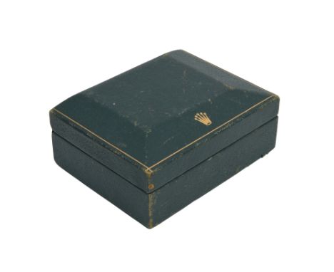 A green Rolex coffin box.