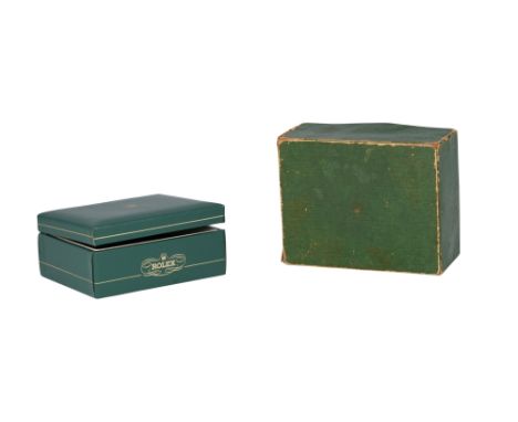 A green Rolex box circa 1950's
