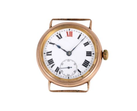 A RARE WWI MEN'S ZENITH 9K ROSE GOLD MANUAL WATCH Trench dust and waterproof.Brand: Zenith dust and waterproof trench watch Y