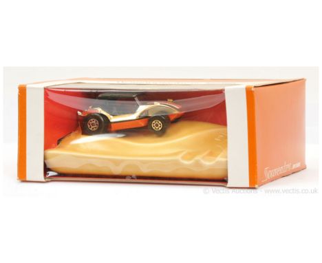 Matchbox Lesney "Souvenirs" Giftware Series K37 Speed Kings Sand Cat - light gold plated body with orange/green/white hood la