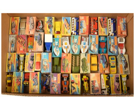 Matchbox Superfast large group of early 1970's to early 1980's Models Including 17b Daimler Fleetline Londoner Bus "Berger Pa