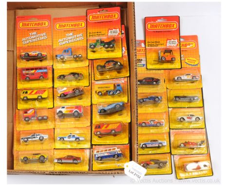 Matchbox Superfast Group of Mid 1980's to Early 1990's Issue Models Including a few with Lesney England Bases. Individual Mod