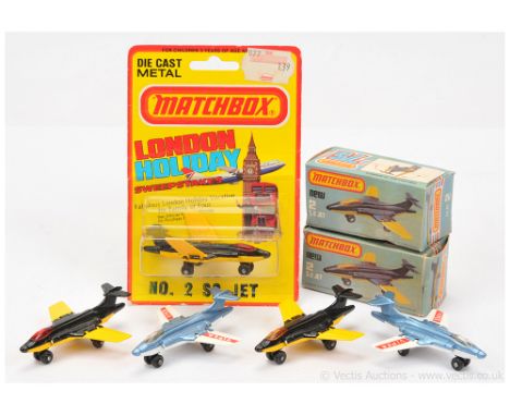 Matchbox Superfast 5 x 2d S-2 Jet (Blackburn Buccaneer) (1) black upper fuselage, dark yellow lower fuselage &amp; folding wi