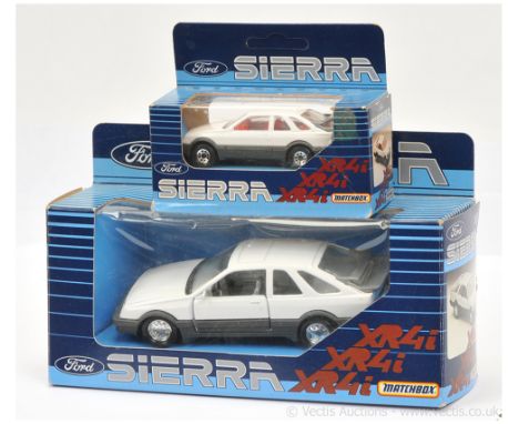 Matchbox pair of Ford Sierra XR4i in Ford Motor Company Promotional boxes. (1) Superfast 55e with Made in England base - Near