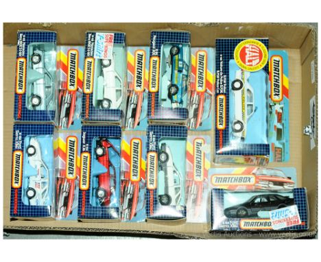 Matchbox Super Kings Group of Cars Including 3 x K100 Ford Sierra XR4i - all are clear windows, grey interior - (1) black bod