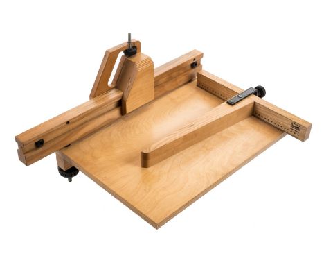 *Vertical Plough.  A Louet Vertical Plough,  of lacquered birch plywood and ash hardwood construction with HSS steel cutting 