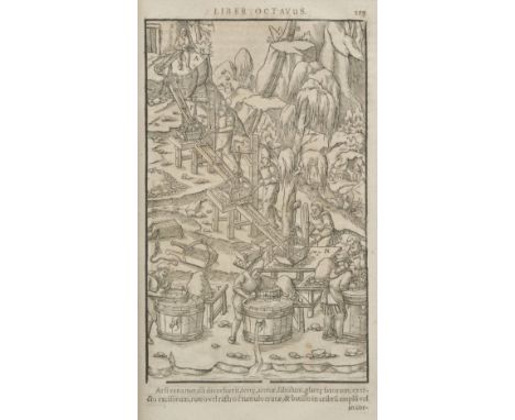 Agricola (Georgius). De re Metallica Libri XII. Quibus Officia, Instrumenta, Machinae, ac Omnia Denique ad Metallicam Spectan
