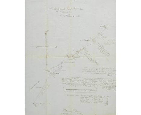 India. Pierson (Francis, Royal Engineers, Surveyor), Sketch of Road from Baghdad to Khanuakin, 29th February 1864, manuscript