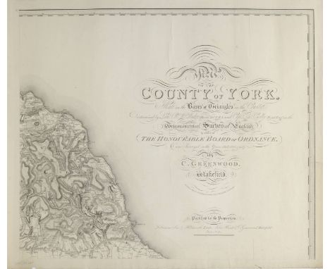 Greenwood (C.), Map of the County of York, made on the Basis of Triangles in the County, determined by Lieut. Col. Wm. Mudge,