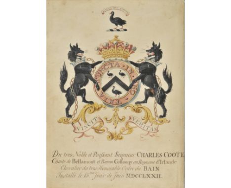 Coote (Charles, 1st Earl of Bellomont, KB PC(I), 1738-1800). Statutes of the Most Honourable Order of the Bath, reprinted 177
