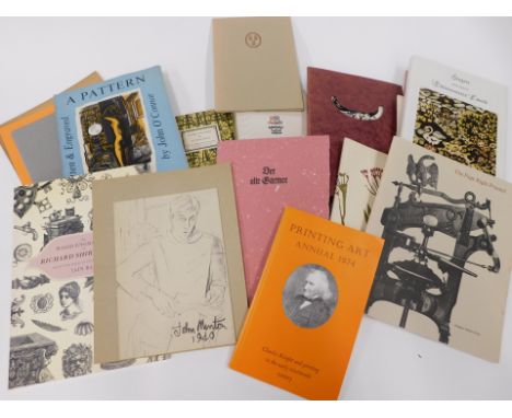 German private press.- c.15 limited edition and private press works on German private press works on lithology and print maki