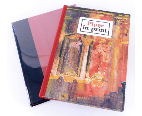 John Piper, published by The Tate Gallery, with introduction by John Russell, signed by John Piper, and Piper In Print, Artis