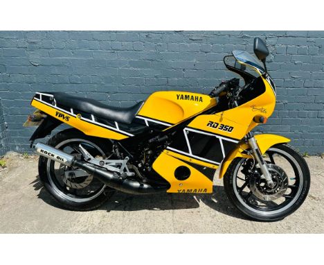 A nicely restored example of the iconic RD350LC painted with the Kenny Roberts speed-block motif.The 350LC is a potent, middl