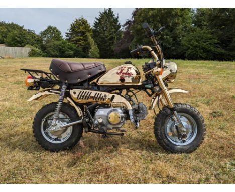 Brand new and unused Honda Z50J Gold Limited Edition Monkey. First-edition Gold Limited Edition Monkey Bike, brand new condit