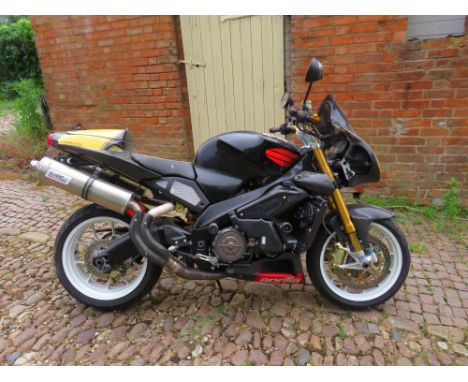 **This motorcycle is an Aprilia RSV Tuono Racing bike, not an Aprilia RSV Mille R as erroneously catalogued. Further interest