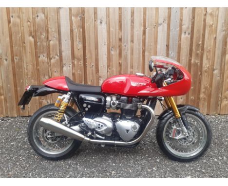 This fabulous Thruxton R has had just two owners from new and is in exceptional condition throughout.The Thruxton R is a retr