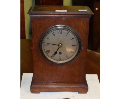 A Victorian mahogany bracket clock 