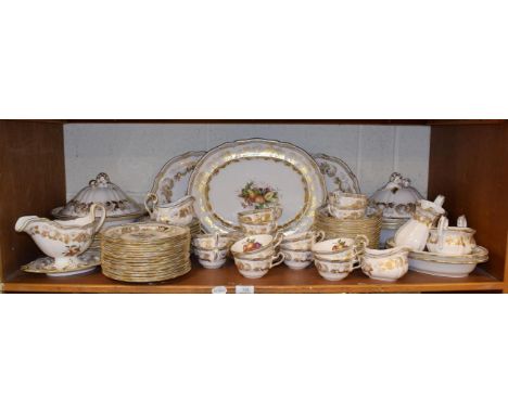 A Spode Golden Valley pattern part dinner service