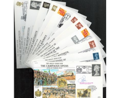 Collection of 11 Boar War Covers Special Signed , Brigadier C A G Wells, General Sir M Walker, , Tom Burke, General Sir R Guy