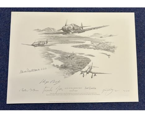 WW2. 6 Signed Nicolas Trudgian Black and White Print Titled Guns of the Eastern Front. Limited Edition 15 of 120. Hand-signed