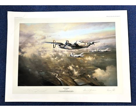 WW2. Three Signed Robert Taylor Colour Print Titled Welcome Sight. Limited Edition 755 of 1000. Signed in Pencil by Leon John