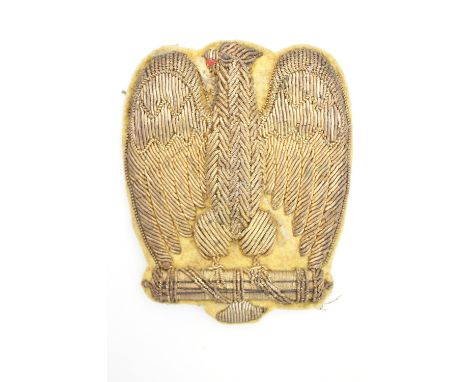 A Second World War Fascist Italian Army officers cap badge
