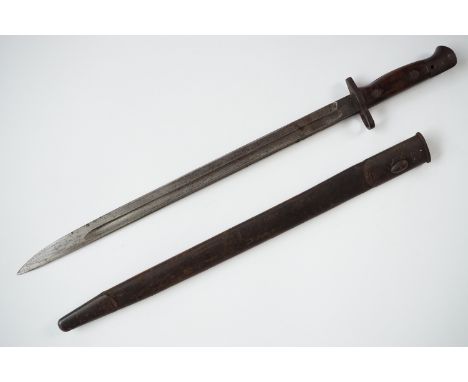 A Pattern 1907 bayonet manufactured by Wilkinson in 1917