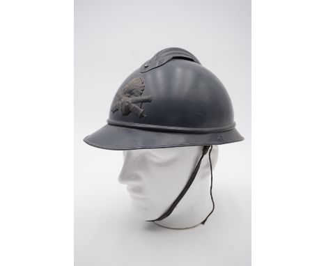 A Great War French artillery Adrian Model 1915 helmet