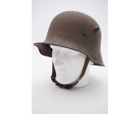 An Imperial German Model 1918 helmet