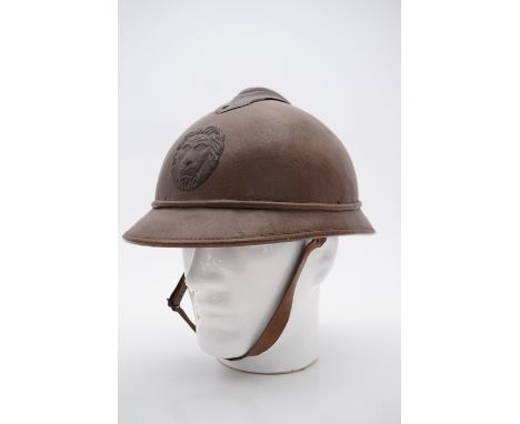 A Great War Belgian army lightweight Adrian Model 1915 helmet