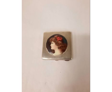 HM SILVER &amp; ENAMEL COMPACT - 3 OZS APPROX