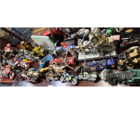 Collection of model bikes.