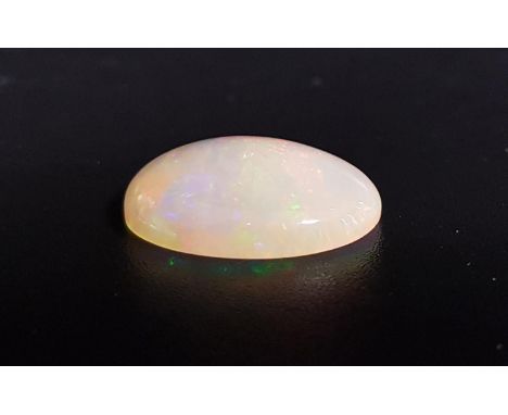 CERTIFIED LOOSE NATURAL OPALthe oval cabochon opal weighing 4.96cts, with ITLGR Gemstone Report 